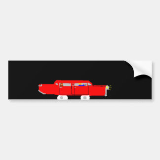Autocollant De Voiture L'adhésif pour pare-chocs rouge de voiture