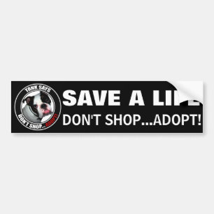 Autocollant De Voiture L'adoption des animaux de compagnie, NE FAITES PAS