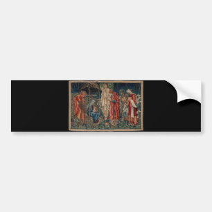 Autocollant De Voiture L'Adoration des Mages (par Edward Burne-Jones)