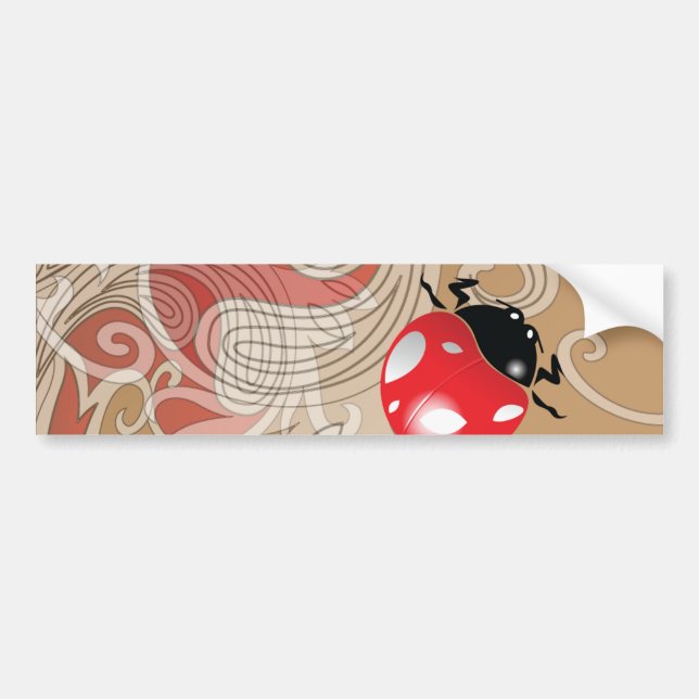 Autocollant De Voiture Lady Bug Art (Devant)