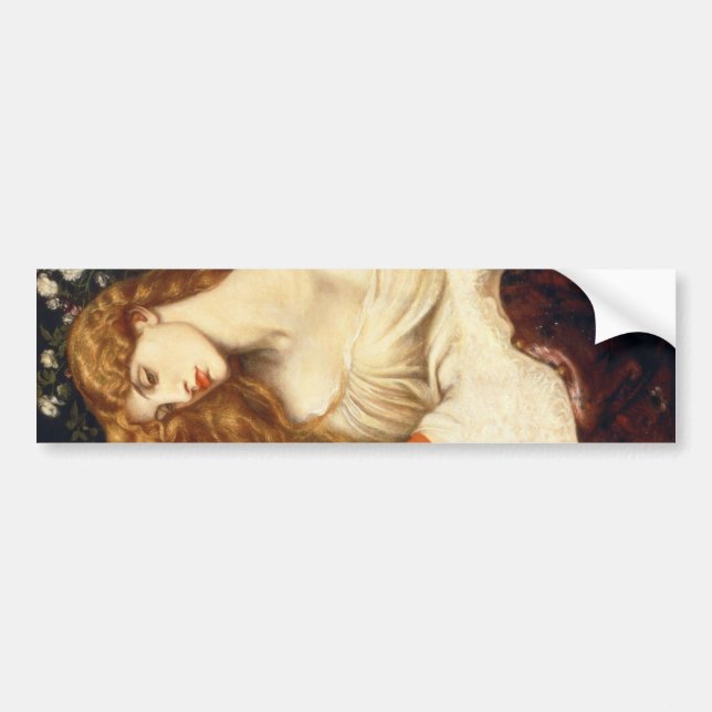 Autocollant De Voiture Lady Lilith (Beauté étonnante avec cheveux rouges  (Devant)