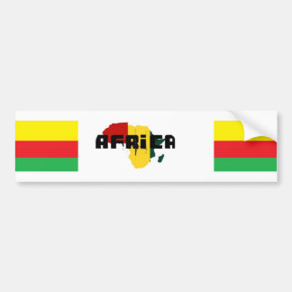 Autocollant De Voiture l'Afrique rasta