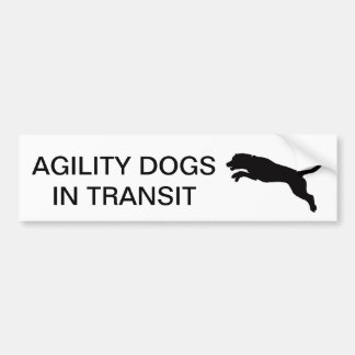 Autocollant De Voiture L'agilité poursuit en transit l'autocollant de