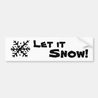 Autocollant De Voiture Laisser flotter la neige Flocs de neige