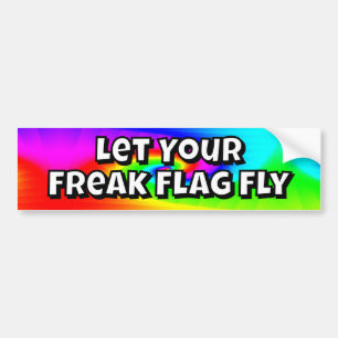 Autocollant De Voiture Laisser votre drapeau de freak