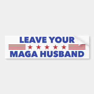 Autocollant De Voiture Laissez votre mari MAGA
