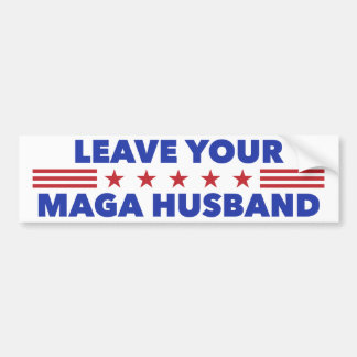 Autocollant De Voiture Laissez votre mari MAGA