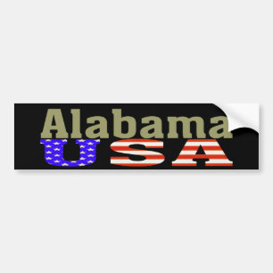 Autocollant De Voiture L'Alabama Etats-Unis ! Adhésif pour pare-chocs