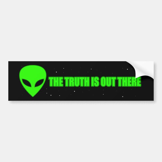 Autocollant De Voiture L'ALIEN la vérité est là (Devant)