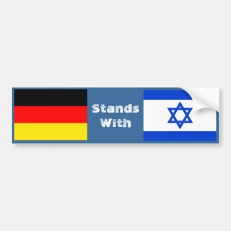 Autocollant De Voiture L'Allemagne reste avec Israël