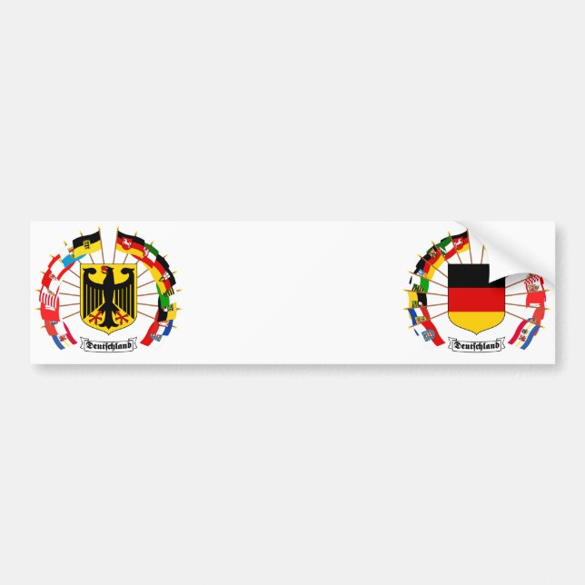 Autocollant De Voiture L'Allemand marque le soleil (Devant)