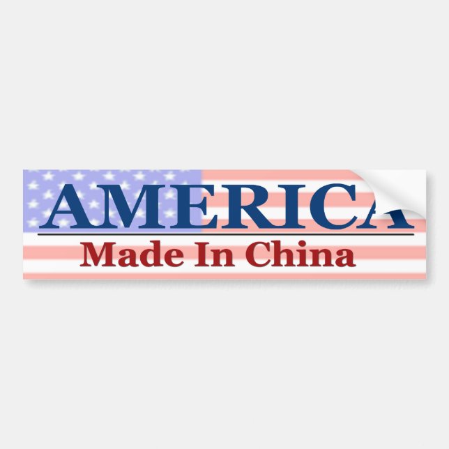 Autocollant De Voiture L'Amérique - fabriquée en Chine (Devant)