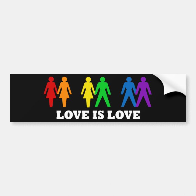 Autocollant De Voiture L'amour est amour (Devant)