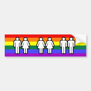 Autocollant De Voiture L'amour est Amour Gay pride arc-en-ciel