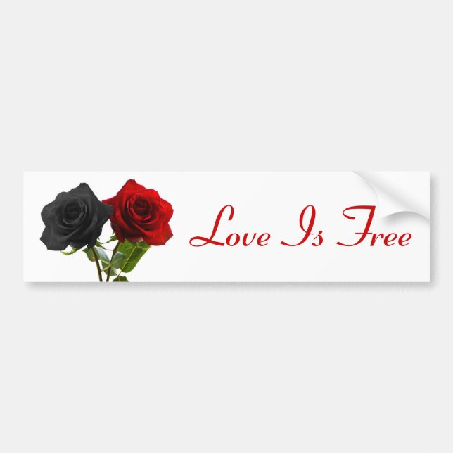 Autocollant De Voiture L'amour est libre (Devant)