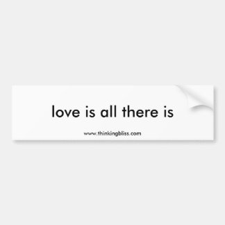 Autocollant De Voiture l'amour est tout là est