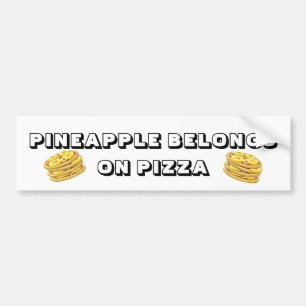 Autocollant De Voiture L'ananas appartient sur l'adhésif pour pare-chocs