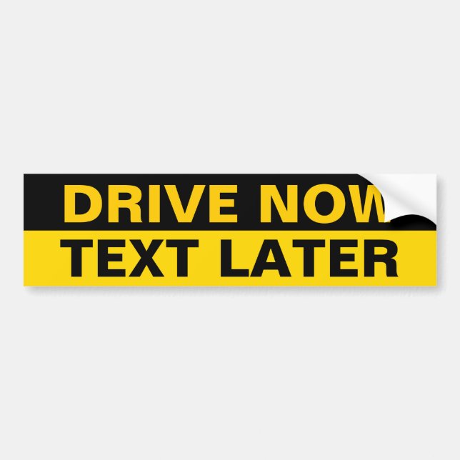 Autocollant De Voiture Lancer le texte maintenant (Devant)
