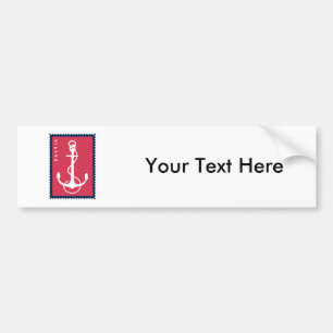 Autocollant De Voiture L'Ancre du bateau nautique - marin de bateau de