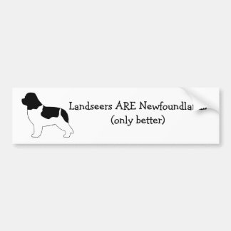 Autocollant De Voiture Landseers SONT Newfoundlands.