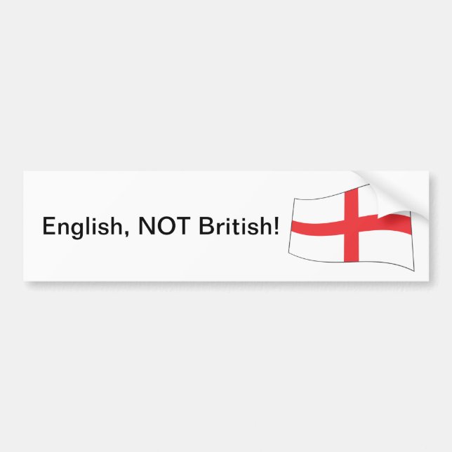 Autocollant De Voiture L'anglais, non britannique ! - Adhésif pour (Devant)