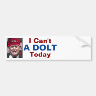Autocollant De Voiture L'anti Président Donald Trump je ne peux pas un