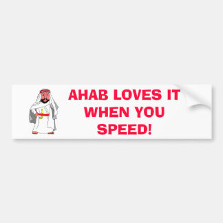 Autocollant De Voiture l'Arabe, AHAB L'AIME QUAND VOUS EXPÉDIEZ !