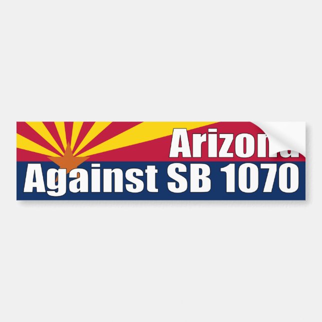 Autocollant De Voiture L'Arizona contre l'adhésif pour pare-chocs 1070 de (Devant)