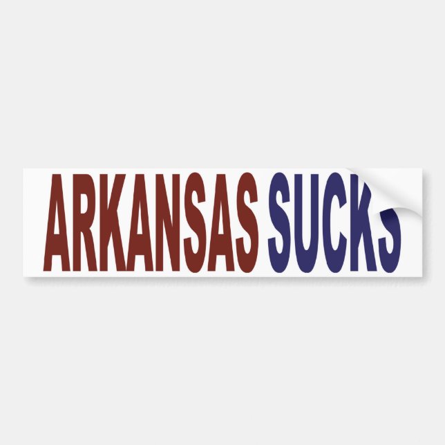 Autocollant De Voiture L'Arkansas suce (Devant)