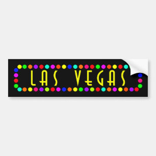 AUTOCOLLANT DE VOITURE LAS VEGAS DANS LES LUMIÈRES