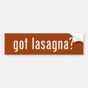 Autocollant De Voiture lasagne obtenu ? adhésif pour pare-chocs