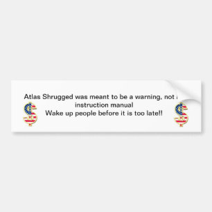 Autocollant De Voiture L'atlas Shrugged a été censé pour être un