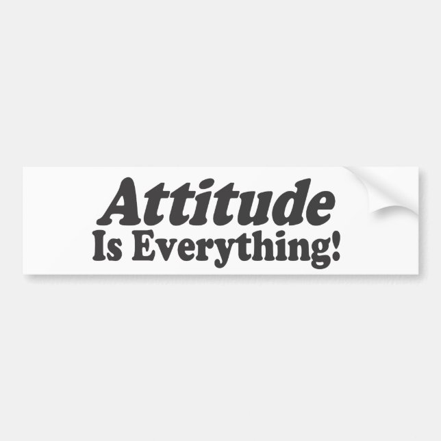 Autocollant De Voiture L'attitude est tout ! (Devant)
