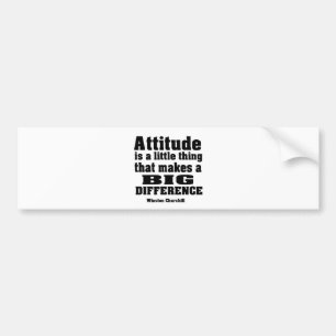 Autocollant De Voiture L'attitude fait une grande différence