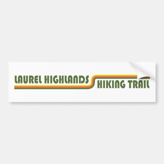 Autocollant De Voiture Laurel Highlands Randonnée Trail Pennsylvanie (Devant)
