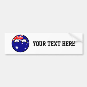 Autocollant De Voiture L'Australie Geeky tendante drôle Countryball