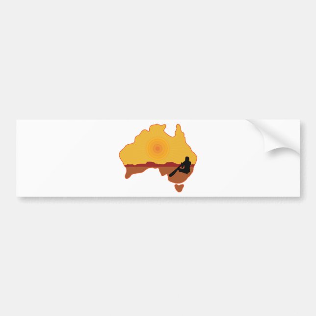 Autocollant De Voiture L'Australie indigène (Devant)