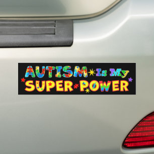 Autocollant De Voiture L'autisme est ma super puissance