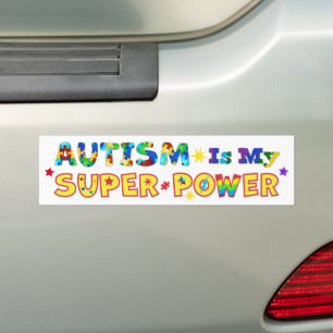 Autocollant De Voiture L'autisme est ma super puissance