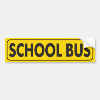 AUTOCOLLANT DE VOITURE L'AUTOBUS SCOLAIRE FRÉQUENT ARRÊTE LES ÉTUDIANTS