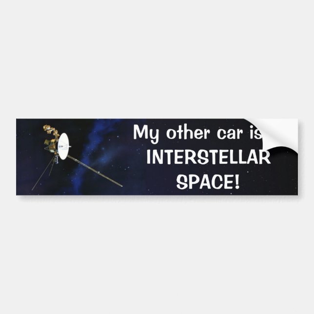 Autocollant De Voiture L'autre voiture est dans l'ESPACE INTERSTELLAIRE ! (Devant)