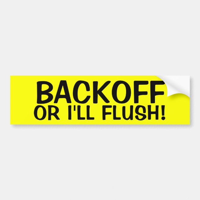 Autocollant De Voiture Le BACKOFF OU moi RINCERA ! (Devant)