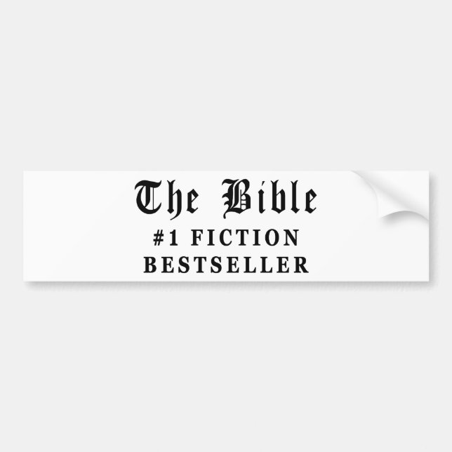 Autocollant De Voiture Le best-seller de fiction de bible (Devant)