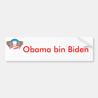Autocollant De Voiture Le bin Biden d'Obama manie maladroitement vers le