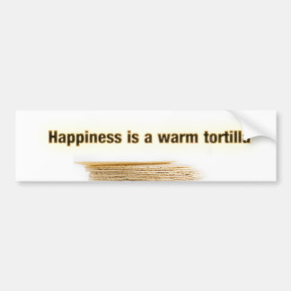 Autocollant De Voiture Le bonheur est une tortilla