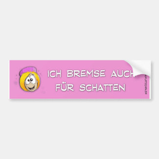 Autocollant De Voiture Le bonnet rose freine aussi les ombres