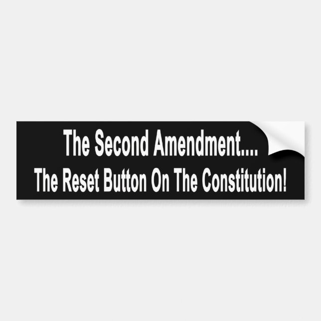 Autocollant De Voiture Le bouton de réinitialisation sur la constitution (Devant)