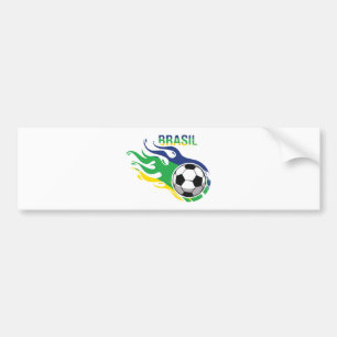 Autocollant De Voiture Le Brésil frais Futebol