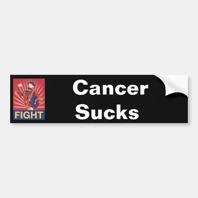 Autocollant De Voiture Le Cancer suce (Devant)
