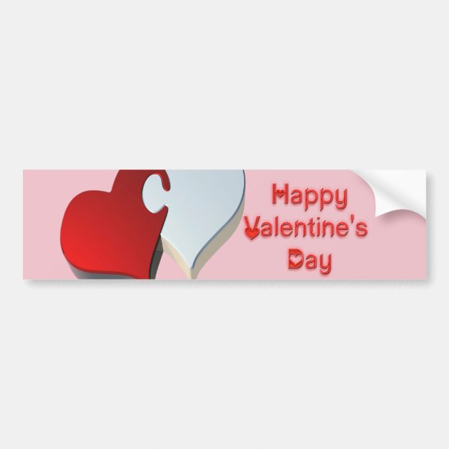 Autocollant De Voiture Le casse-tête de Valentine (Devant)